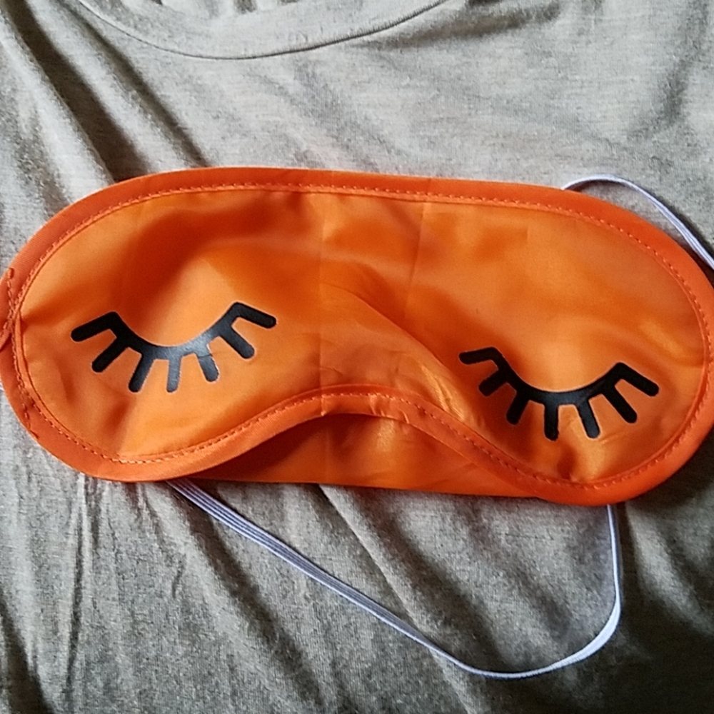 Eye sleep mask orange